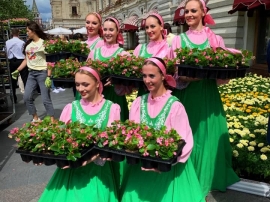 Вот уже в седьмой раз на Красной площади стартовал Фестиваль цветов
